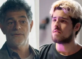 Três Graças: Arminda surpreende e se mete no meio de briga com morador de rua para proteger Raul